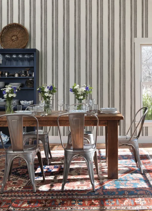 Chesapeake Yellowstone Loom Spun Wallpaper - Charcoal