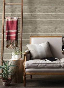 Chesapeake Yellowstone Lodgepole Wallpaper - Grey