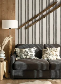 Chesapeake Yellowstone Loom Spun Wallpaper - Charcoal