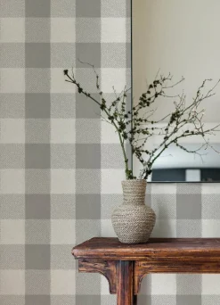 Chesapeake Yellowstone Lumberjack Wallpaper - Grey