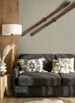 Chesapeake Yellowstone Plaited Grass Wallpaper - Grey