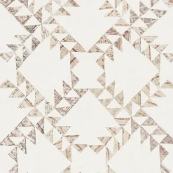 Chesapeake Yellowstone Scrap Quilt Wallpaper - Brown