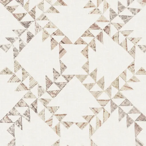 Chesapeake Yellowstone Scrap Quilt Wallpaper - Brown
