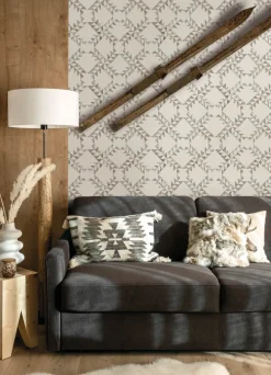 Chesapeake Yellowstone Scrap Quilt Wallpaper - Light Brown