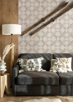 Chesapeake Yellowstone Scrap Quilt Wallpaper - Brown