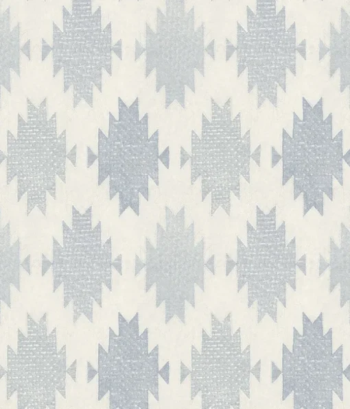 Chesapeake Yellowstone Stitched Heirloom Wallpaper - Indigo