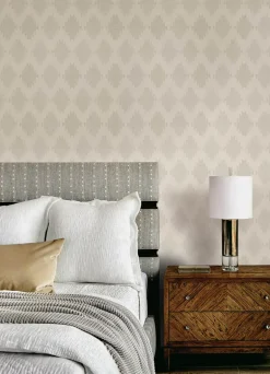 Chesapeake Yellowstone Stitched Heirloom Wallpaper - White