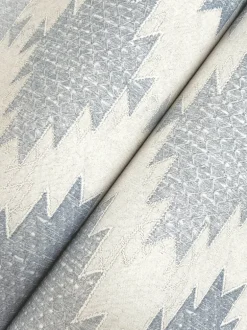 Chesapeake Yellowstone Stitched Heirloom Wallpaper - Indigo