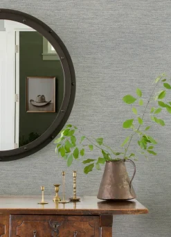 Chesapeake Yellowstone Wool Wallpaper - Light Blue