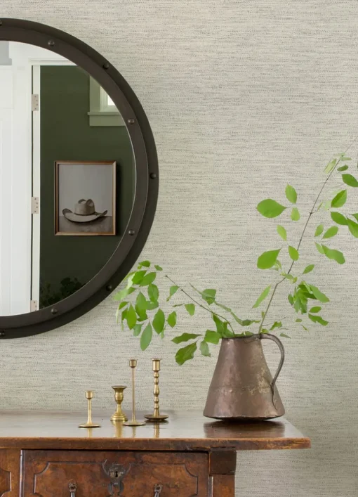 Chesapeake Yellowstone Wool Wallpaper - Light Grey