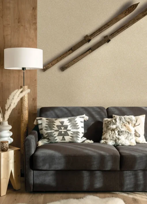 Chesapeake Yellowstone Woven Basket Wallpaper - Khaki