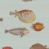 Cole & Son Acquario Wallpaper - Print Room Blue