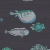 Cole & Son Acquario Wallpaper - Ink