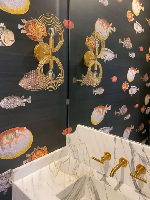 Cole & Son Acquario Wallpaper - Black & Multi