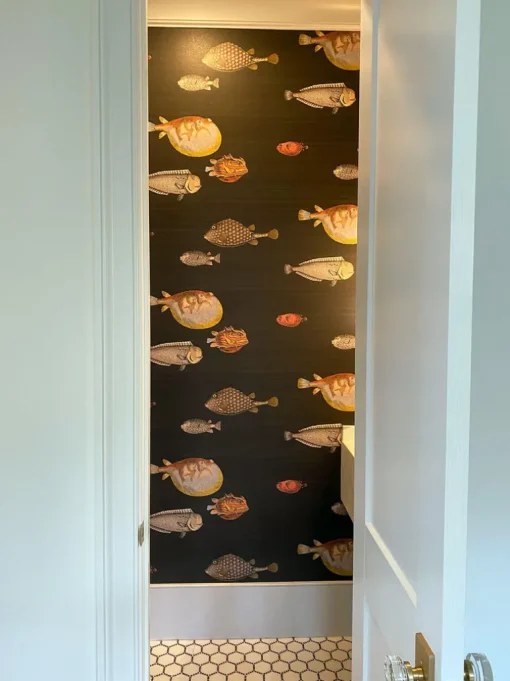 Cole & Son Acquario Wallpaper - Black & Multi