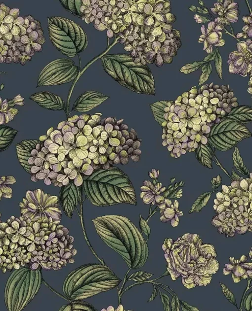 Cole & Son Fornasetti Senza Tempo II Ramo Di Ortensia Wallpaper - Ink