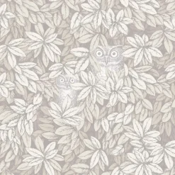 Cole & Son Fornasetti Senza Tempo II Foglie E Civette Wallpaper - White