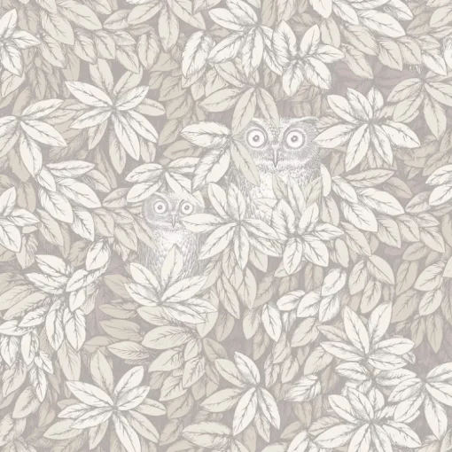 Cole & Son Fornasetti Senza Tempo II Foglie E Civette Wallpaper - White