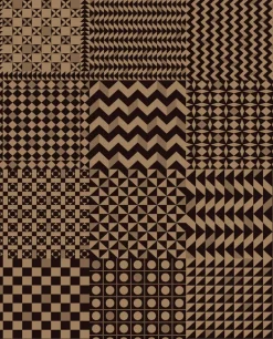 Cole & Son Fornasetti Senza Tempo II Geometrico Wallpaper - Black & Gold