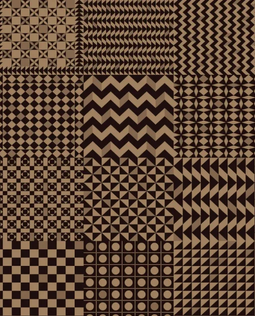 Cole & Son Fornasetti Senza Tempo II Geometrico Wallpaper - Black & Gold