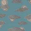 Cole & Son Fornasetti Senza Tempo II Soli E Nuvole Wallpaper - Teal