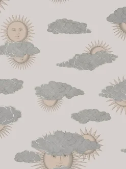 Cole & Son Fornasetti Senza Tempo II Soli E Nuvole Wallpaper - Beige