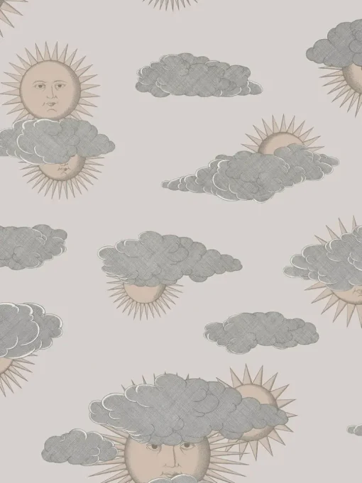 Cole & Son Fornasetti Senza Tempo II Soli E Nuvole Wallpaper - Beige
