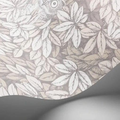 Cole & Son Fornasetti Senza Tempo II Foglie E Civette Wallpaper - White