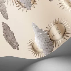 Cole & Son Fornasetti Senza Tempo II Soli E Nuvole Wallpaper - Beige