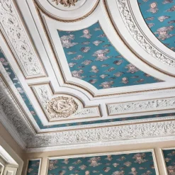 Cole & Son Fornasetti Senza Tempo II Soli E Nuvole Wallpaper - Teal