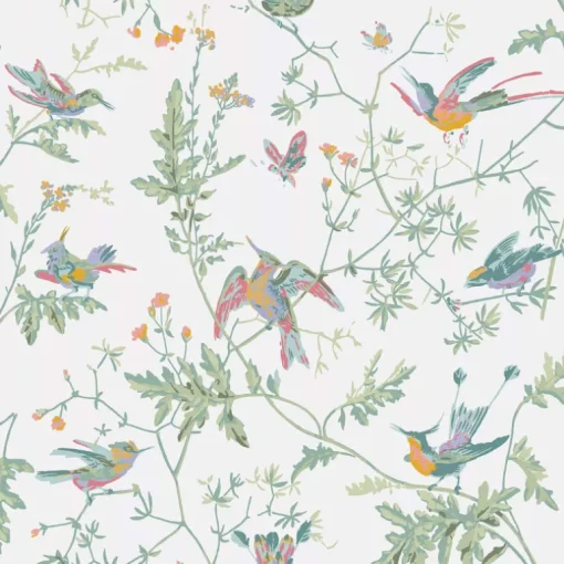 Cole & Son Hummingbirds Wallpaper - Pastel
