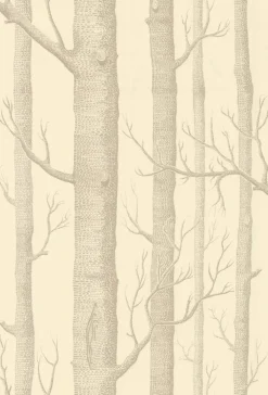 Cole & Son Woods Wallpaper - Beige & Cream
