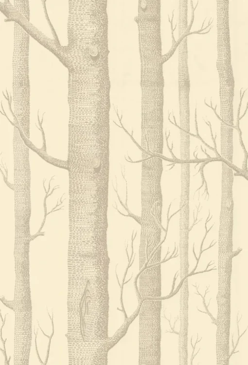 Cole & Son Woods Wallpaper - Beige & Cream