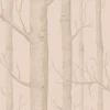 Cole & Son Woods Wallpaper - Pink & Gilver