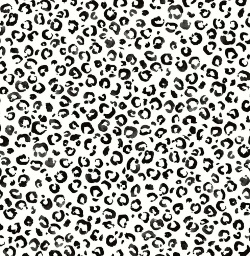 Daisy Bennett Classic Leopard Peel & Stick Wallpaper - Black & White