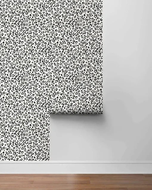 Daisy Bennett Classic Leopard Peel & Stick Wallpaper - Black & White
