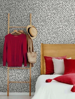 Daisy Bennett Classic Leopard Peel & Stick Wallpaper - Black & White