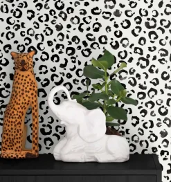 Daisy Bennett Classic Leopard Peel & Stick Wallpaper - Black & White