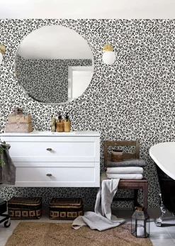 Daisy Bennett Classic Leopard Peel & Stick Wallpaper - Black & White