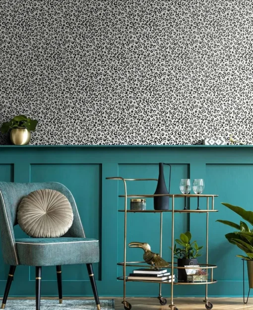 Daisy Bennett Classic Leopard Peel & Stick Wallpaper - Black & White