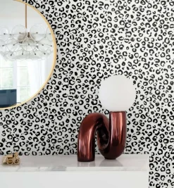 Daisy Bennett Classic Leopard Peel & Stick Wallpaper - Black & White