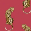 Daisy Bennett Leopard King Peel & Stick Wallpaper - Red