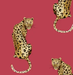 Daisy Bennett Leopard King Peel & Stick Wallpaper - Red