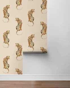 Daisy Bennett Leopard King Peel & Stick Wallpaper - Pale Oak