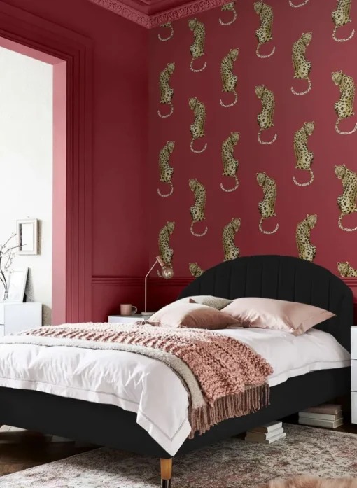 Daisy Bennett Leopard King Peel & Stick Wallpaper - Red
