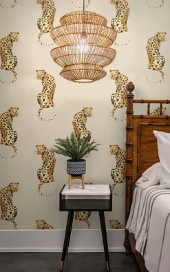 Daisy Bennett Leopard King Peel & Stick Wallpaper - Pale Oak