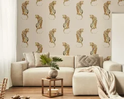 Daisy Bennett Leopard King Peel & Stick Wallpaper - Pale Oak