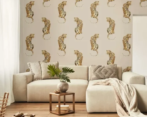 Daisy Bennett Leopard King Peel & Stick Wallpaper - Pale Oak