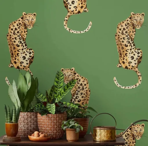 Daisy Bennett Leopard King Peel & Stick Wallpaper - Green