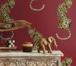 Daisy Bennett Leopard King Peel & Stick Wallpaper - Red